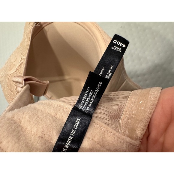 Torrid Curve Nude Bombshell Everyday Strapless Push-Up Bra Plus Size 44DD - Picture 9 of 11